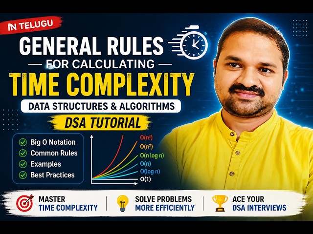 General Rules for Calculating Time Complexity | Data Structures & Algorithms | DSA Tutor