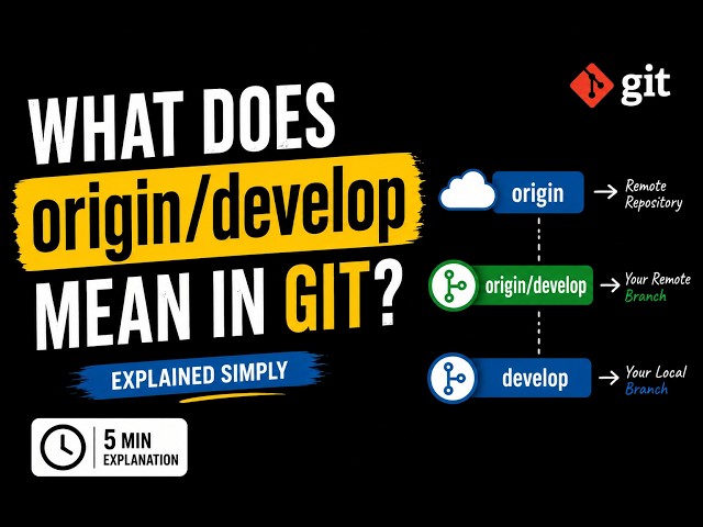 What is origin/develop? | Git Pull vs Git Push Explained
