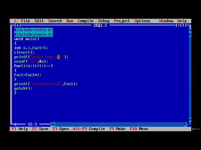 Practical c programming - 16  Find factorial