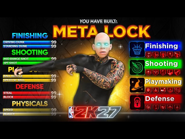 *NEW* META 6'5 LOCKDOWN DEFENDER BUILD IN NBA 2K27 - BEST LOCK BUILD 2K27
