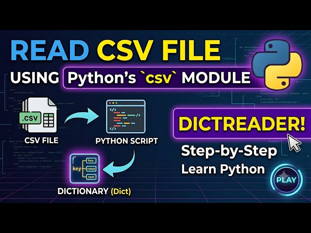 60  Reading CSV File using CSV Module #coding #programming #python #machinelearning #datascience