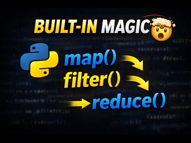 “Python Built-in Higher Order Functions 🤯map() filter() reduce() Tamil-la Super Simple!”