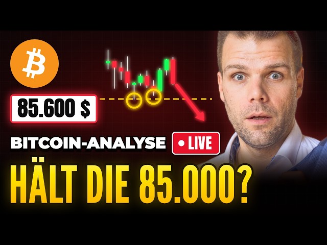 🔴 BITCOIN LIVE: Hält die 85.000 – oder kippt es?