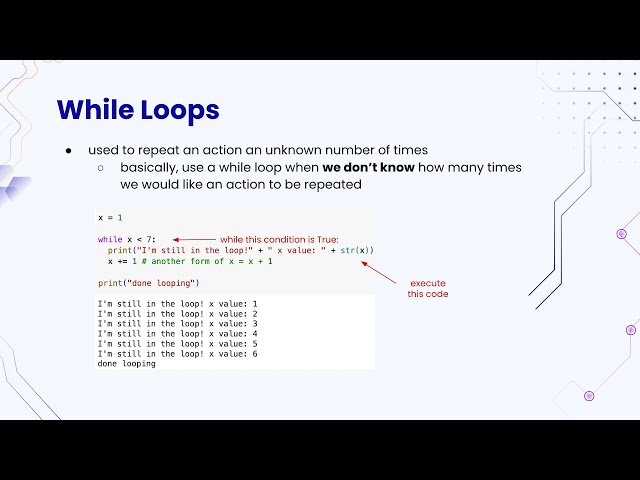 Python Concepts - While Loops