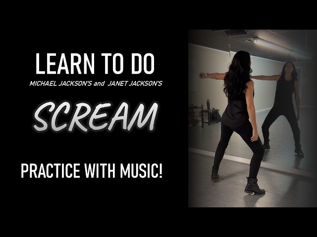 Practice SCREAM (by Michael Jackson and Janet Jackson) with Music | Practice Slow and Regular Speed