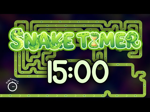 15 Minute Snake Maze Challenge! 🐍 Fun Visual Timer for Kids