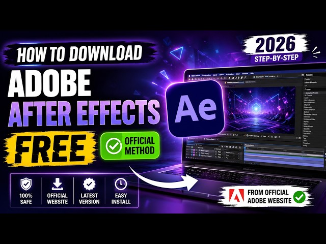 How to Download Adobe After Effects FREE (Official Method) | 2026 Step-by-Step