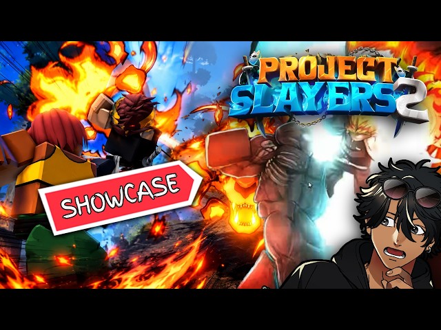 The NEW Project Slayers 2 FLAME BREATHING SHOWCASE LOOKS INSANEEEE !!!  /  ( Reaction - Hybrid's ? )