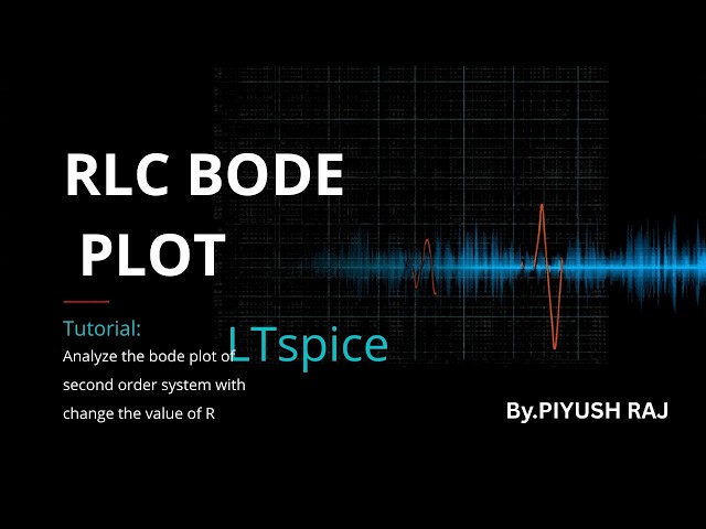 #ltspice #analyze the bode plot of second order system by changing the value of r