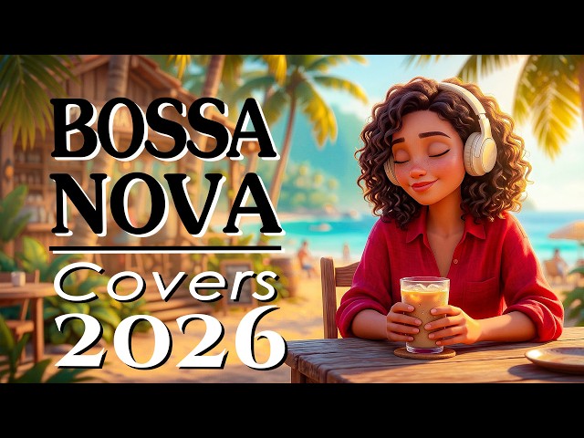 Bossa Nova 2026 ☕🎧 3 heures de reprises de tubes 🌿 Playlist Travail, Études