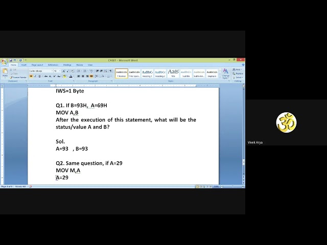 8 Bit Data Transfer and Machine Instructions of 8085 Microprocessor (GATE & NET) By: Vivek Arya Sir