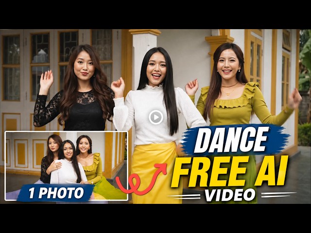 🔥 Turn ANY Photo into a Dancing AI Video — 100% FREE! 💃🕺