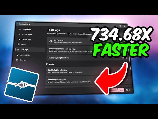 How to Use Fishstrap for Roblox FPS BOOST & LOW PING + BEST Fast Flags Settings!