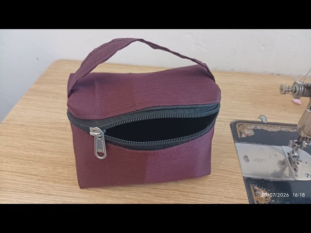 DIY Makeup Storage Box from Old Fabric | Easy Sewing TutorialTurn Scrap Fabric