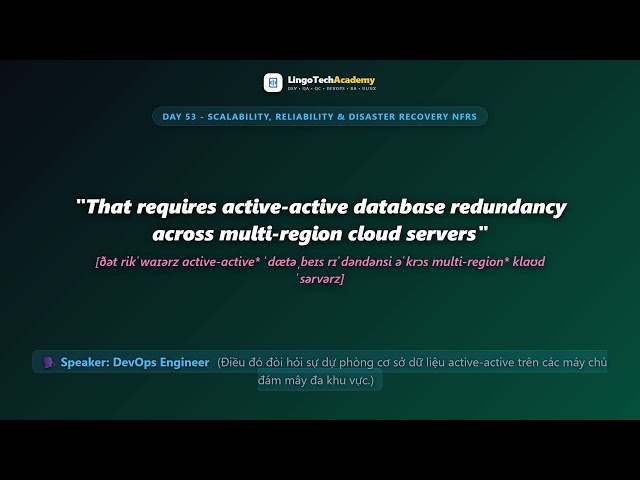 🚀 Day 53 - Scalability, Reliability & Disaster Recovery NFRs | English for Business Analysts