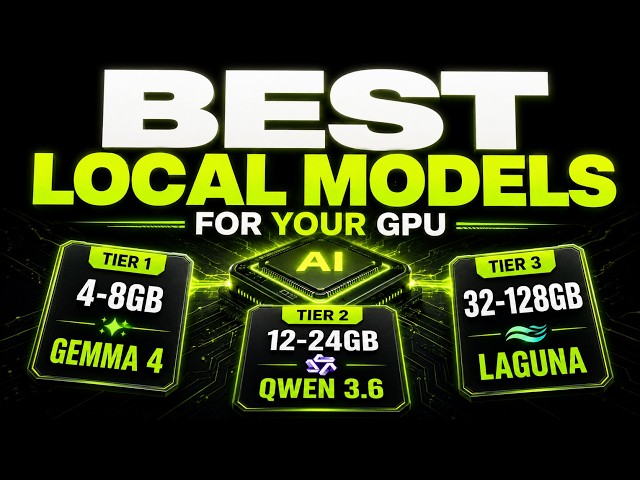 Best Local AI Models for Every GPU (4GB to 128GB)