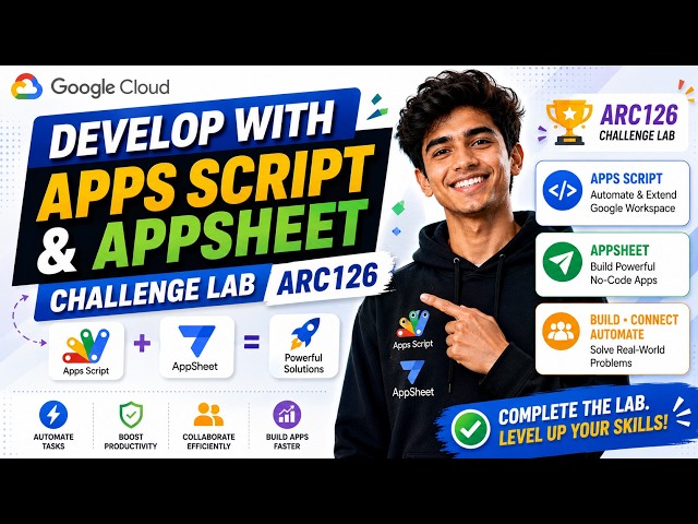 Develop with Apps Script and AppSheet Challenge Lab #ARC126
