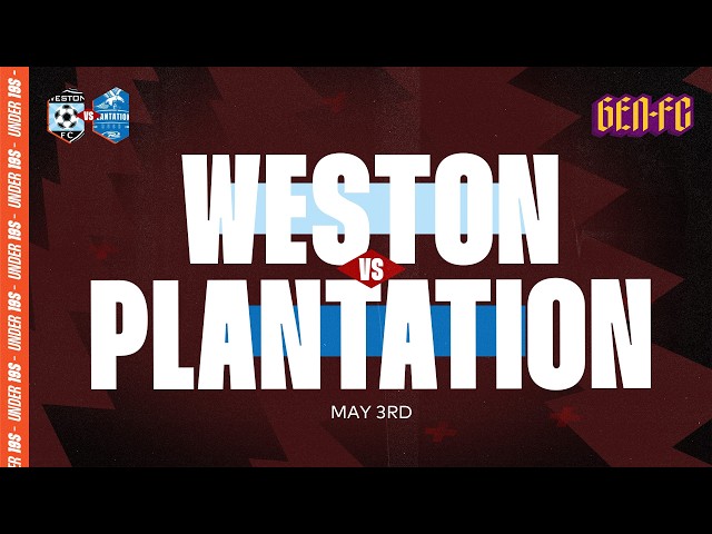 Weston FC 3 vs Plantation FC Rush 3 - U17