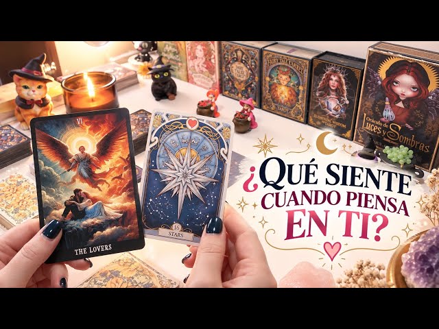 🔮¿QUÉ SIENTE CUANDO PIENSA EN TI?.❤️TAROT INTERACTIVO.