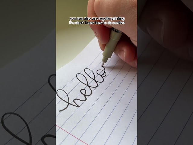 how to do FAKE calligraphy ✨ #shorts