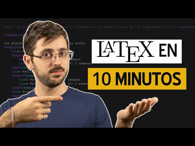 Learn LaTeX in 10 minutes (+ installation)