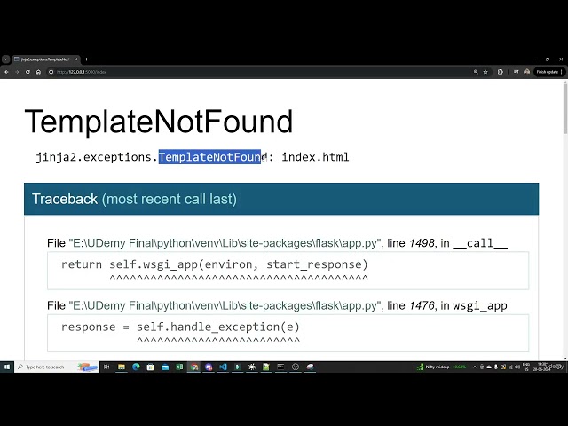 class 55  Integrating HTML With Flask Web App
