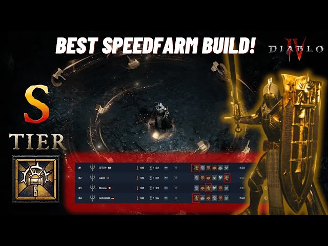 Best Paladin SPEEDFARM BUILD S+ TIER HAMMERDIN Guide - Diablo4 Season 11