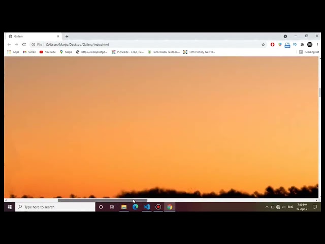 Responsive Gallery Using HTML, CSS & Media Query