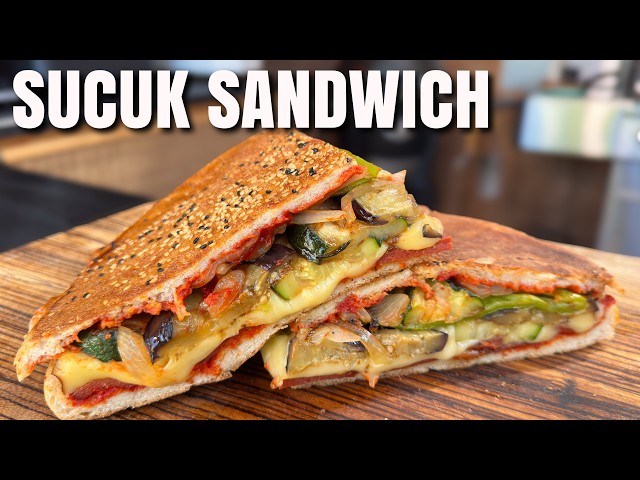 Sujuk Sandwich with Grilled Vegetables