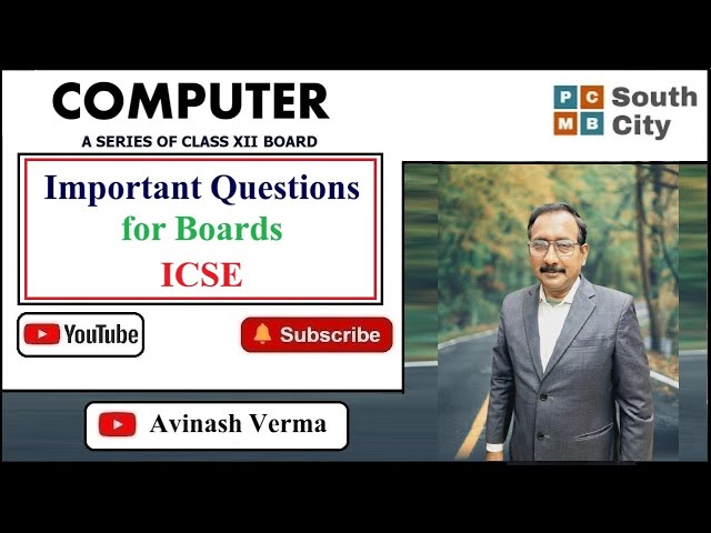 Class 12 | Computer Science | Importants Questions for Boards