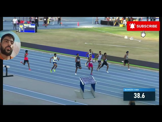 Men's 400m Final: Vishal TK vs. Vikrant - Indian Athletics Series Final, J.L.N. Stadium Delhi #40...