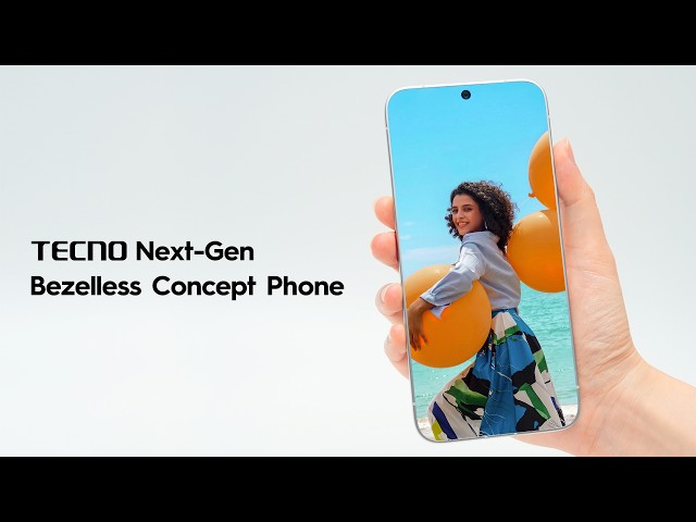 TECNO Next-Gen Bezelless Concept Phone | A True 0mm Screen Bezel