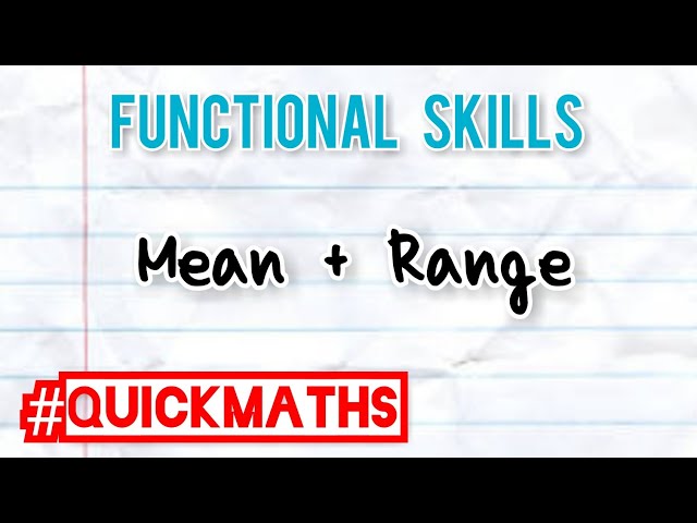 #QuickMaths - Mean and Range (FS)