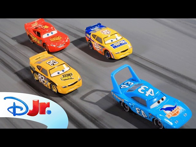 The Ultimate Piston Cup Race! 🏁 | Lightning McQueen vs. Strip Weathers | Pixar Cars | @disneyjr