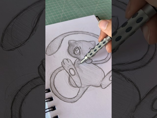 Mew - Tutorial de dibujo de Pokémon #mew #dibujo #pokemon