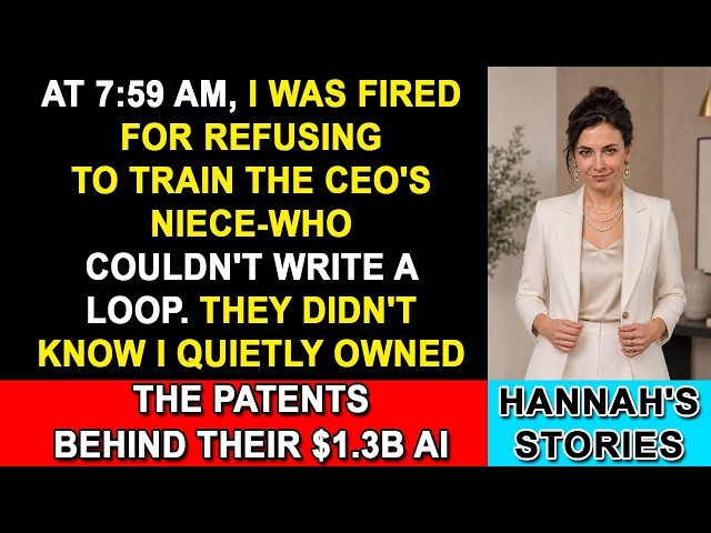 Fired at 7:59—They Didn't Know the Patents Belonged to Me