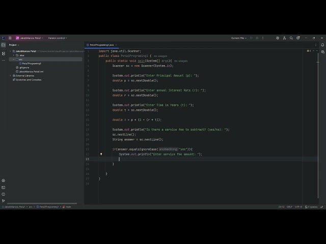 Java code Just for Peta 1 Program 1