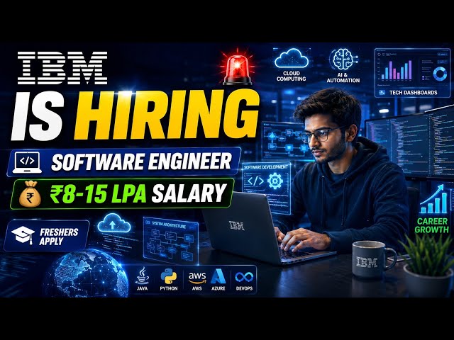 IBM Hiring Software Engineer | Freshers Apply | ₹8–15 LPA Salary | IBM Jobs 2026