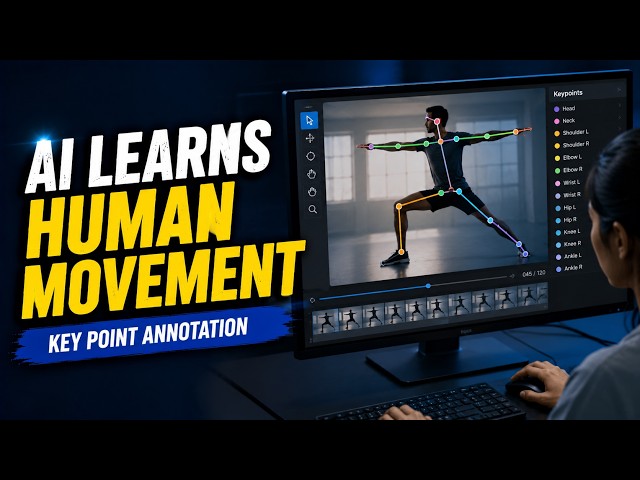 How Key Point Annotation Teaches AI to Understand Human Movement | Learning Spiral AI