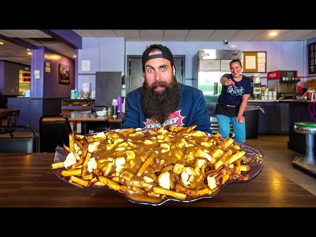 THIS POUTINE CHALLENGE HAS ONLY BEEN BEATEN 7 TIMES IN 11 YEARS! | BeardMeatsFood