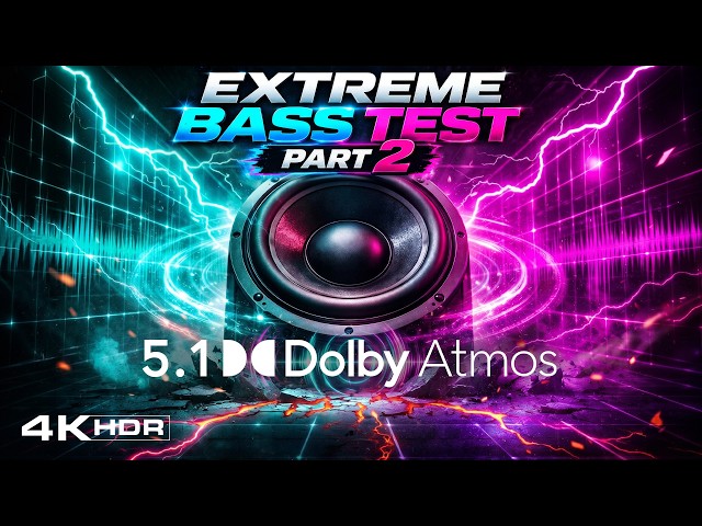 DOLBY Atmos 5.1 SUBWOOFER TEST PART 2 | EXTREME HIGH BASS TEST | SOUND CHECK | 4K HDR