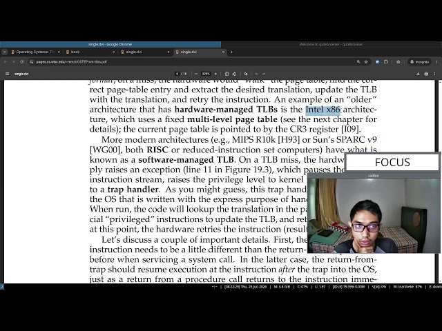 Live study: read along book "Operating Systems: Three Easy Pieces" (Part 135)