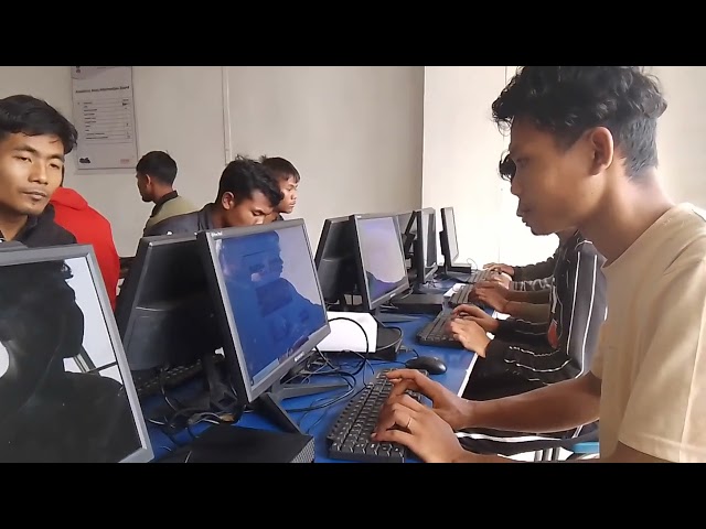 During the computer Training 