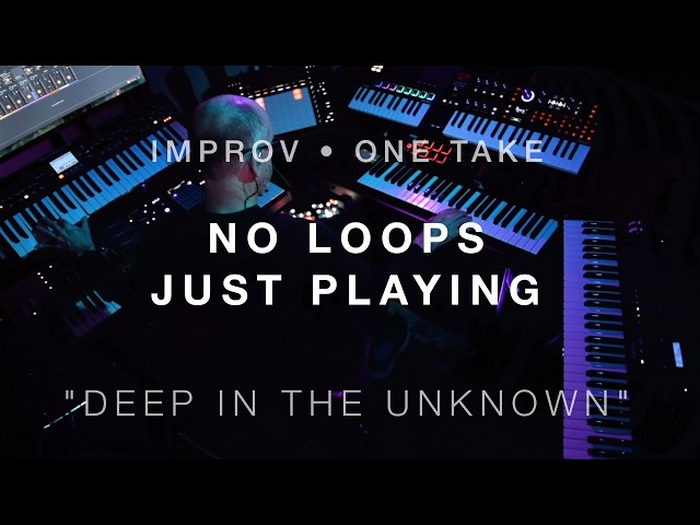 In-the-moment completely unplanned improvised no-loop organic/synth/electronic hybrid performance
