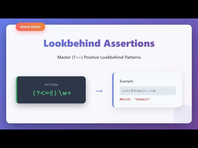 Regex Lookbehind Assertions: Master the Art of Contextual Matching!