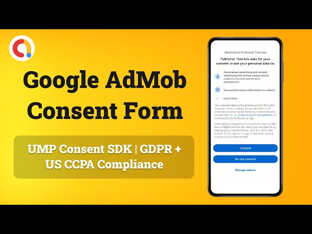 How to Add AdMob Consent Form in Unity (UMP) | EU GDPR & US CCPA Privacy Setup 2025