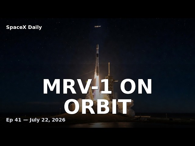 MRV-1 Robotic Servicer Reaches Orbit on Falcon 9