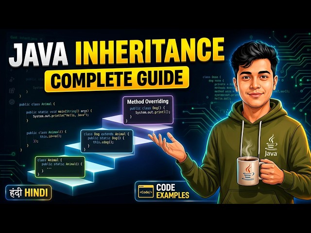 12. Java Inheritance Complete Guide | Types, Method Overriding & Runtime Polymorphism