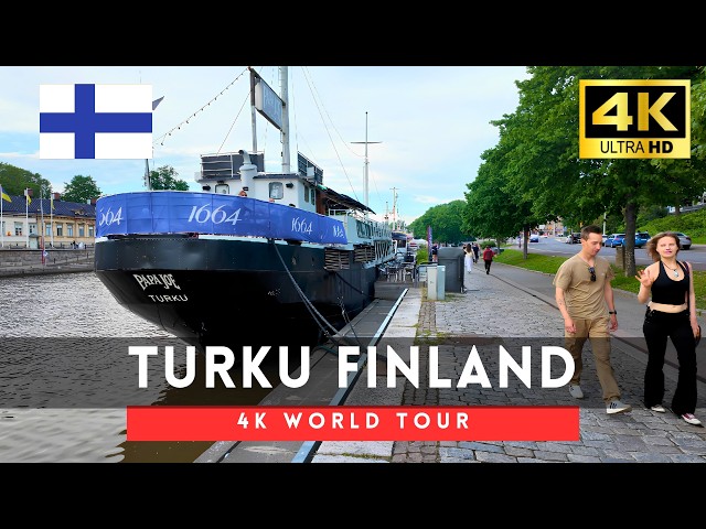 🇫🇮Turku, Finland Walking Tour - 4K Downtown tour｜Jun 2026