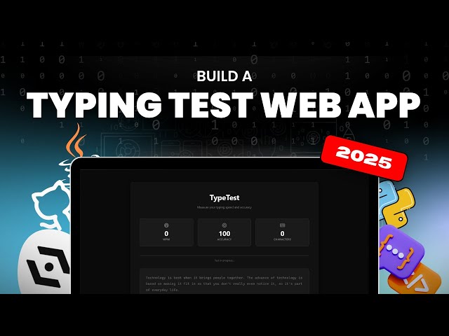Build a Typing Speed Test App with HTML, CSS & JavaScript Projects | Begineer for Portfolio & Resume